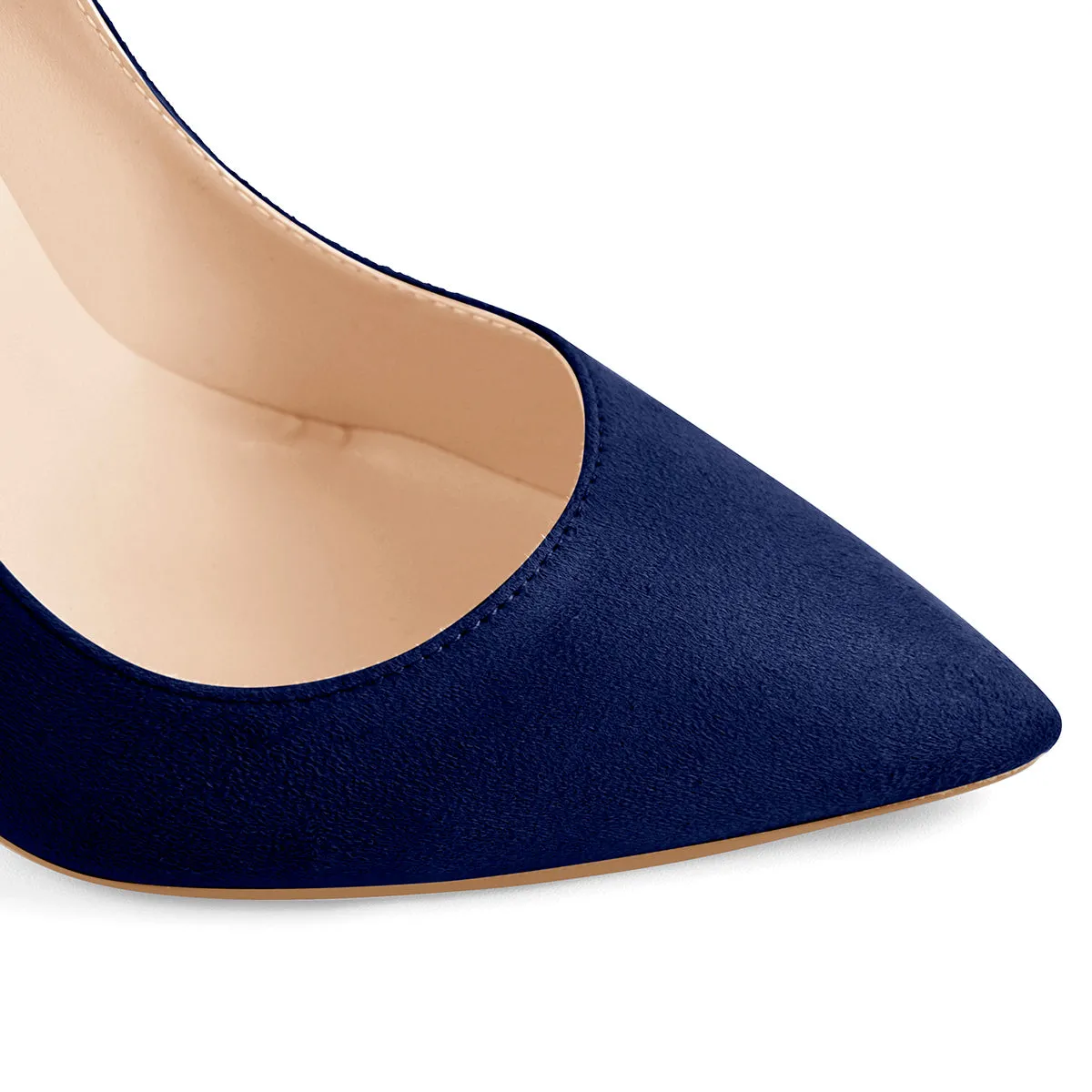 8cm 10cm 12cm Blue Pointed Toe Pumps Classic Stilettos