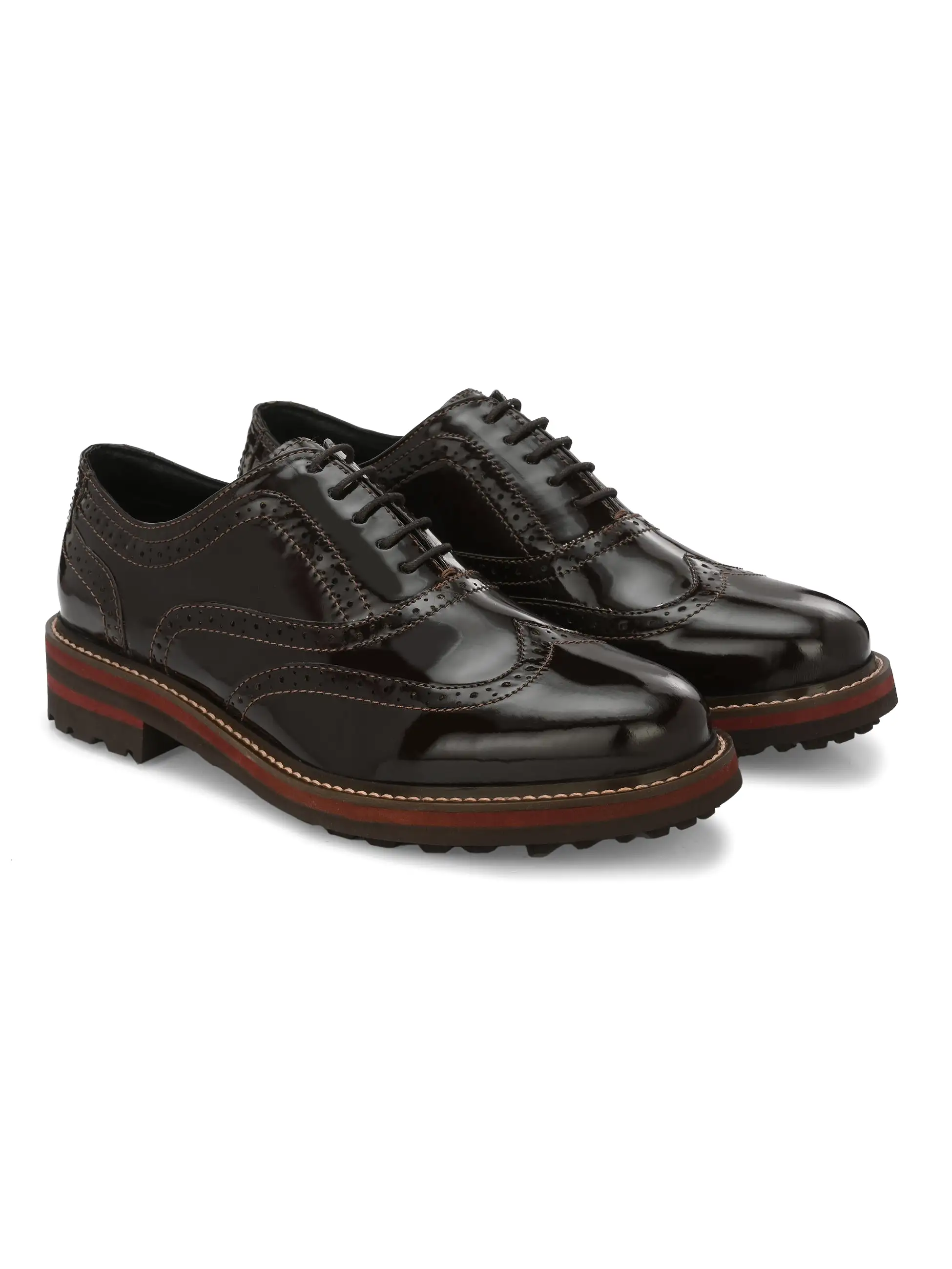 ALBERTO TORRESI MENS SEBESTIAN WING-TIP BROGUE SHOES FOR MEN