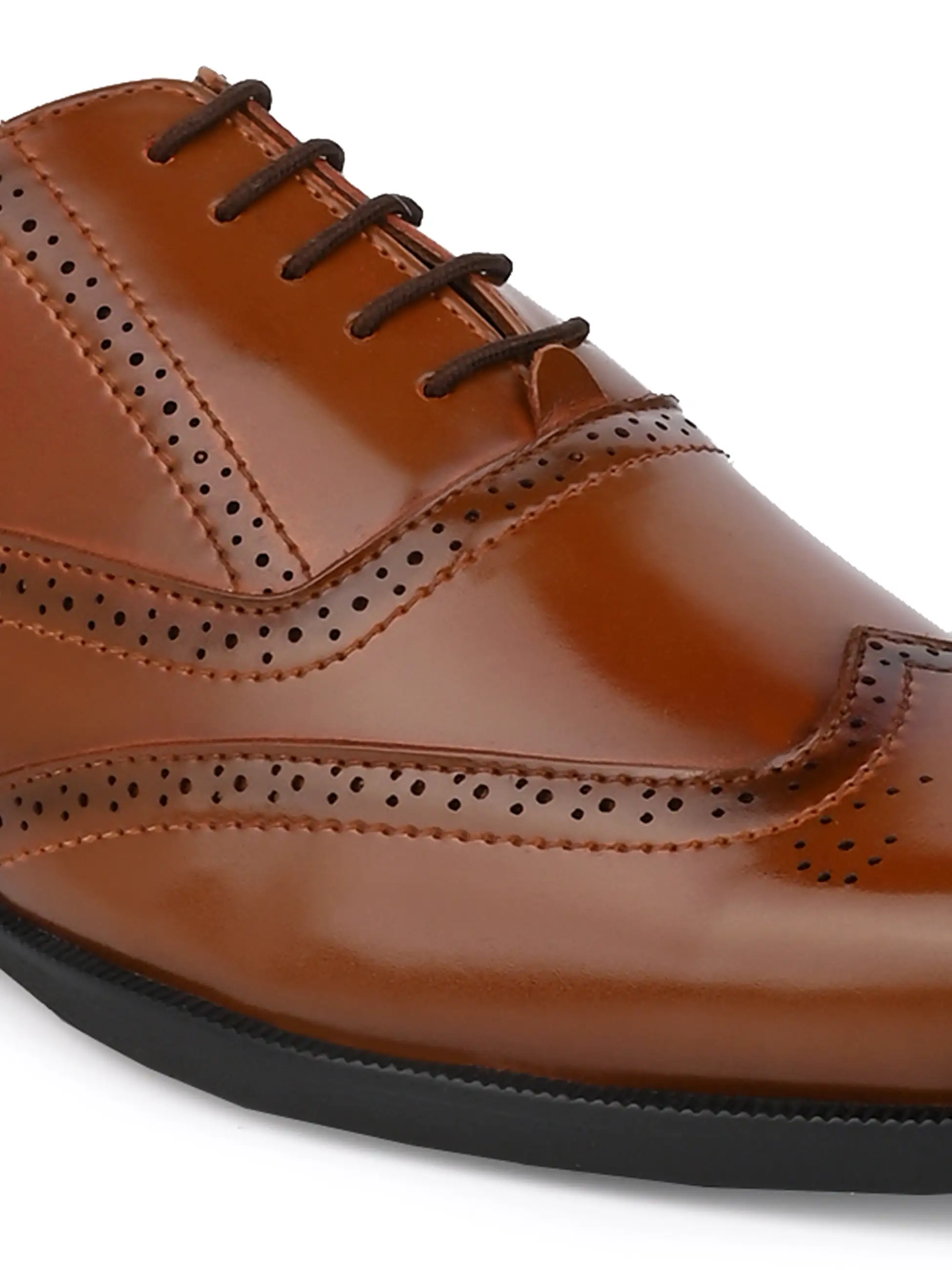 Alberto Torresi Tan formal Brogue Shoes