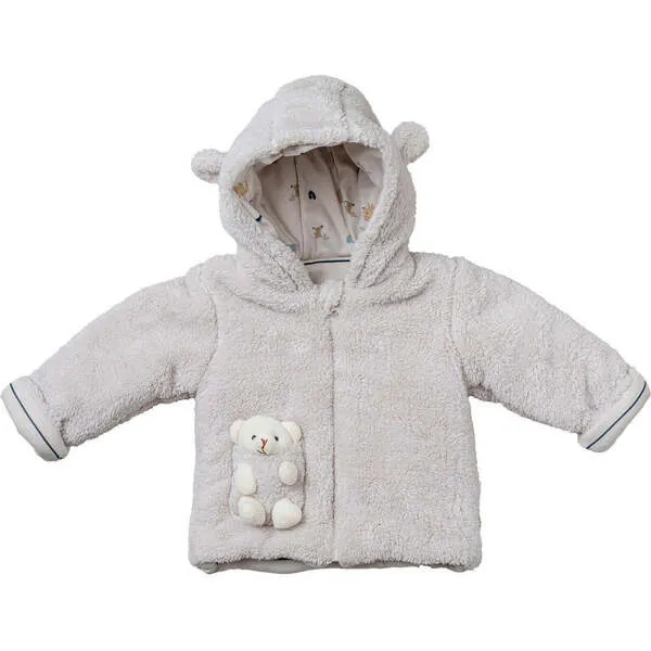 Andy Wawa Hooded Bear Welsoft Coat, Beige