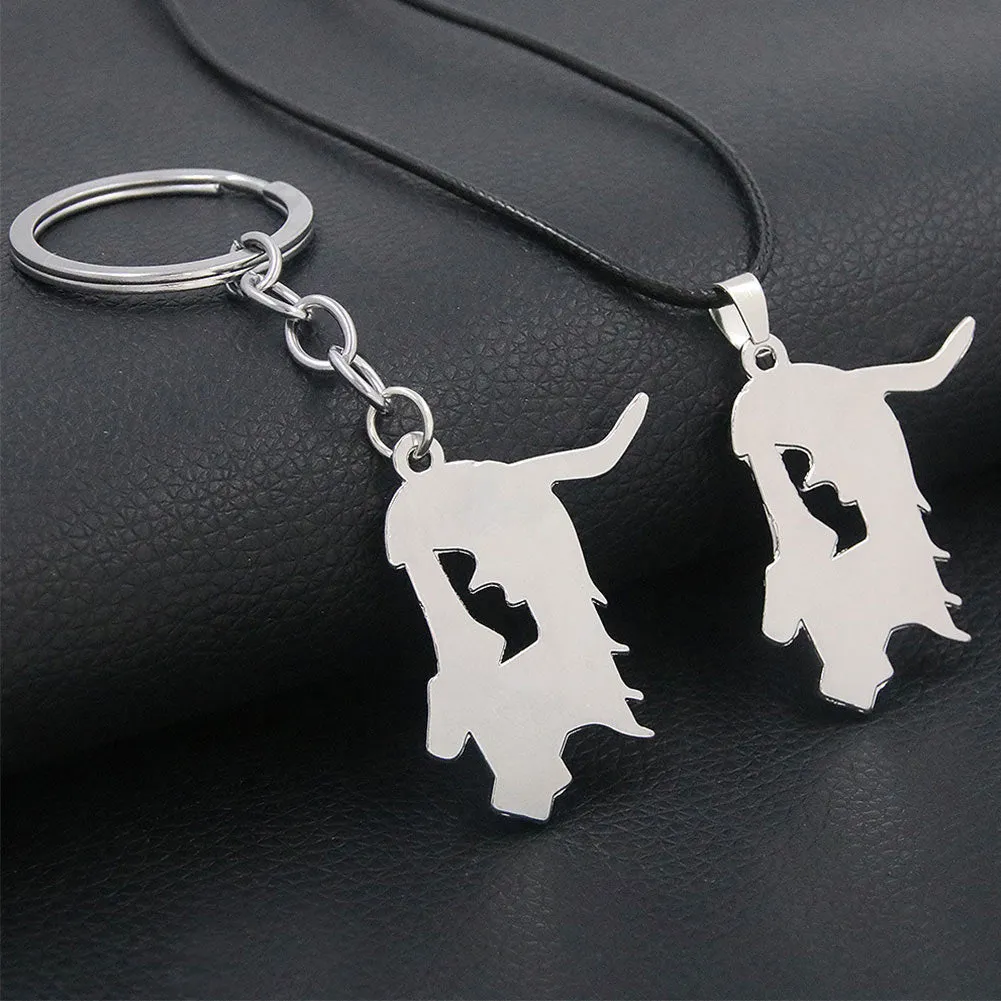 Anime Necklace Bleach Ulquiorra Cifer Keychain Toy Pendant Gift Collection Accessories