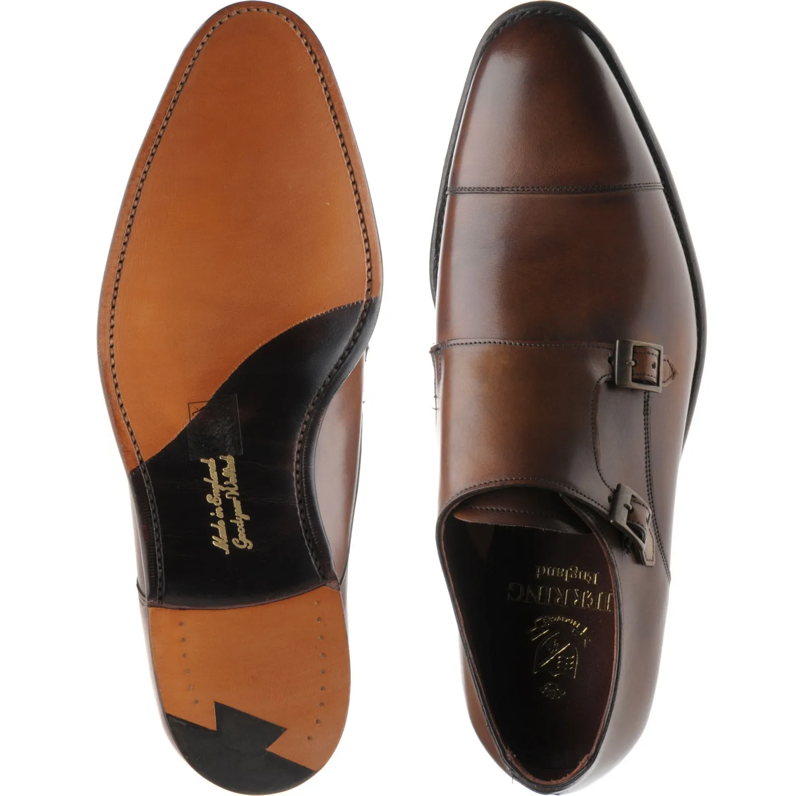 Attlee double monk shoes