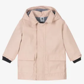 Baby Girls Pink Hooded Raincoat