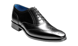 Barker Johnny Oxford Brogue Shoes – Black Calf