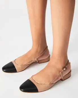 Belinda Tan Leather Flats