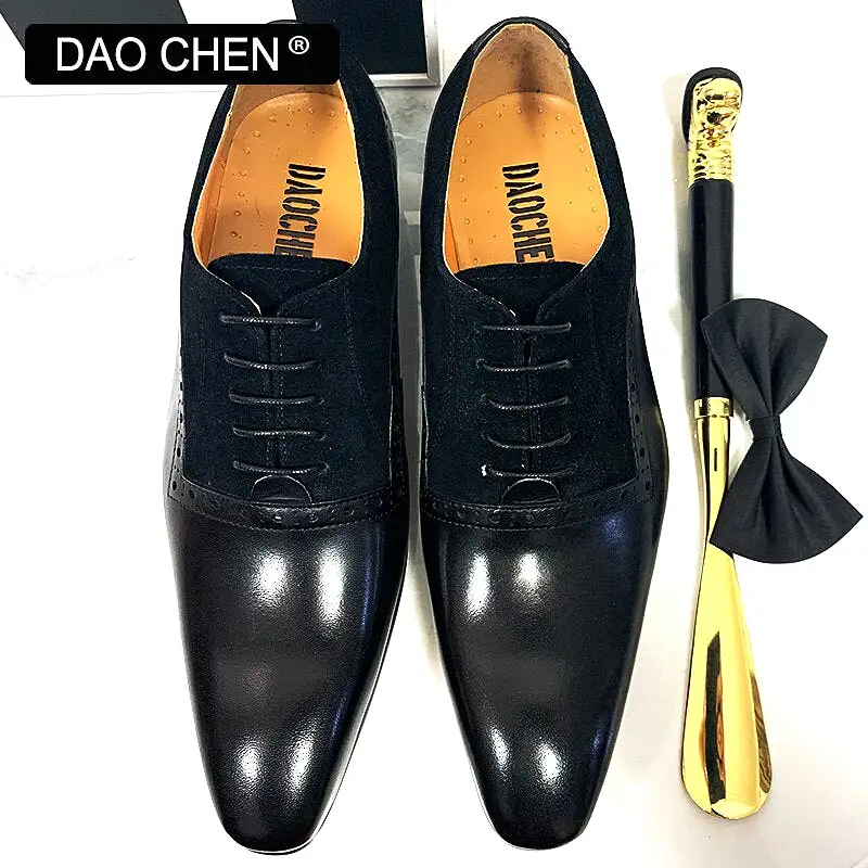 BLACK OXFORD SHOES LACE UP POINTED LEATHER SHOES