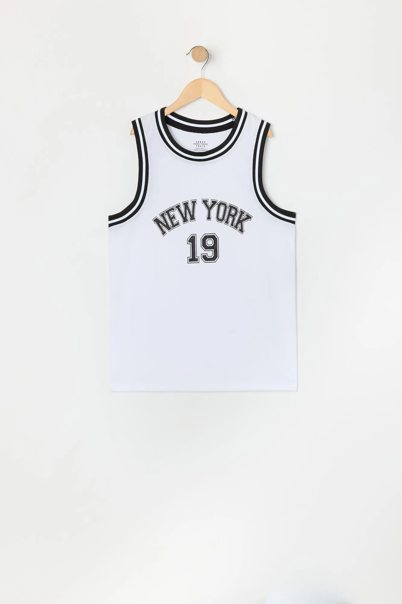 Boys New York Graphic Mesh Basketball Jersey