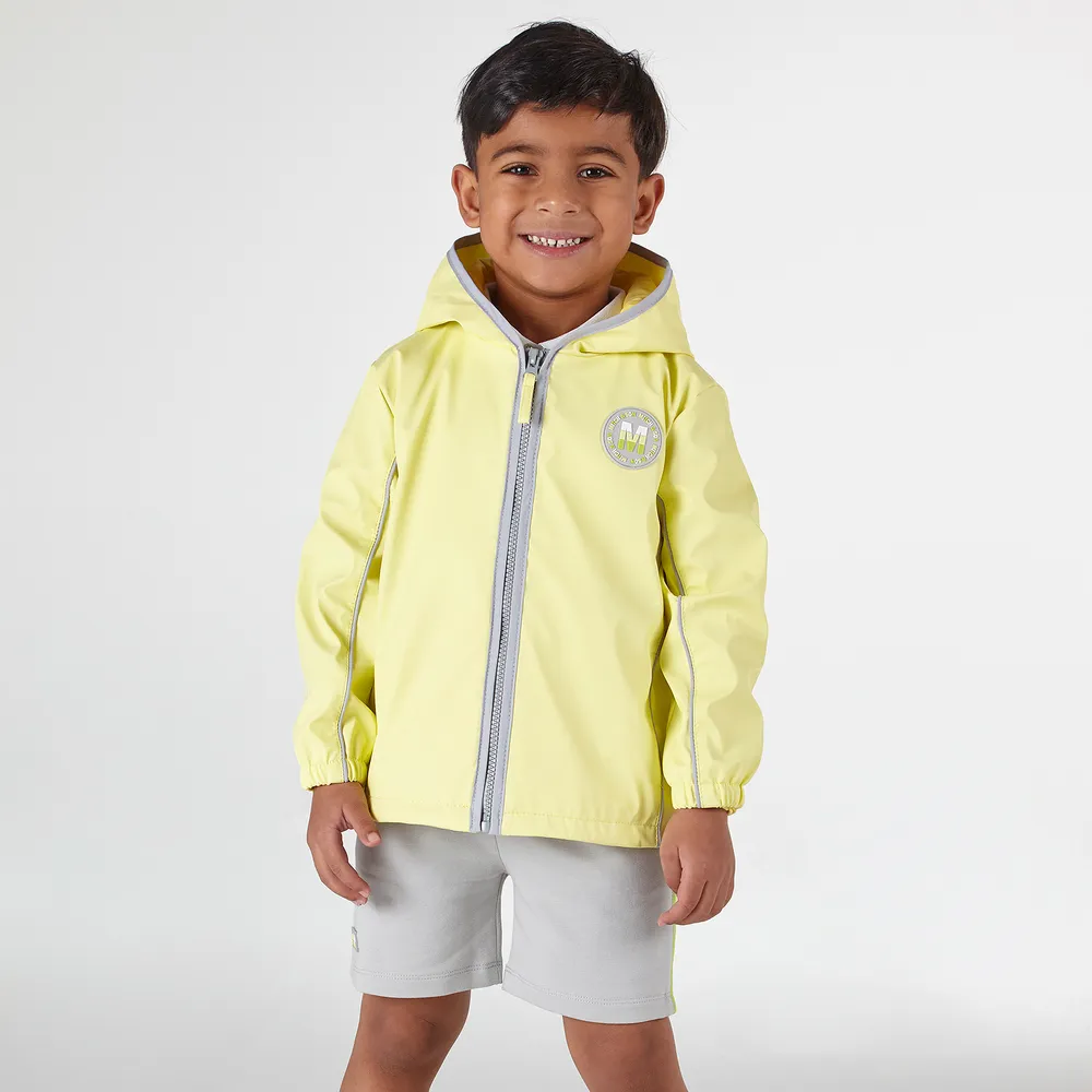 Boys Yellow Hooded Raincoat