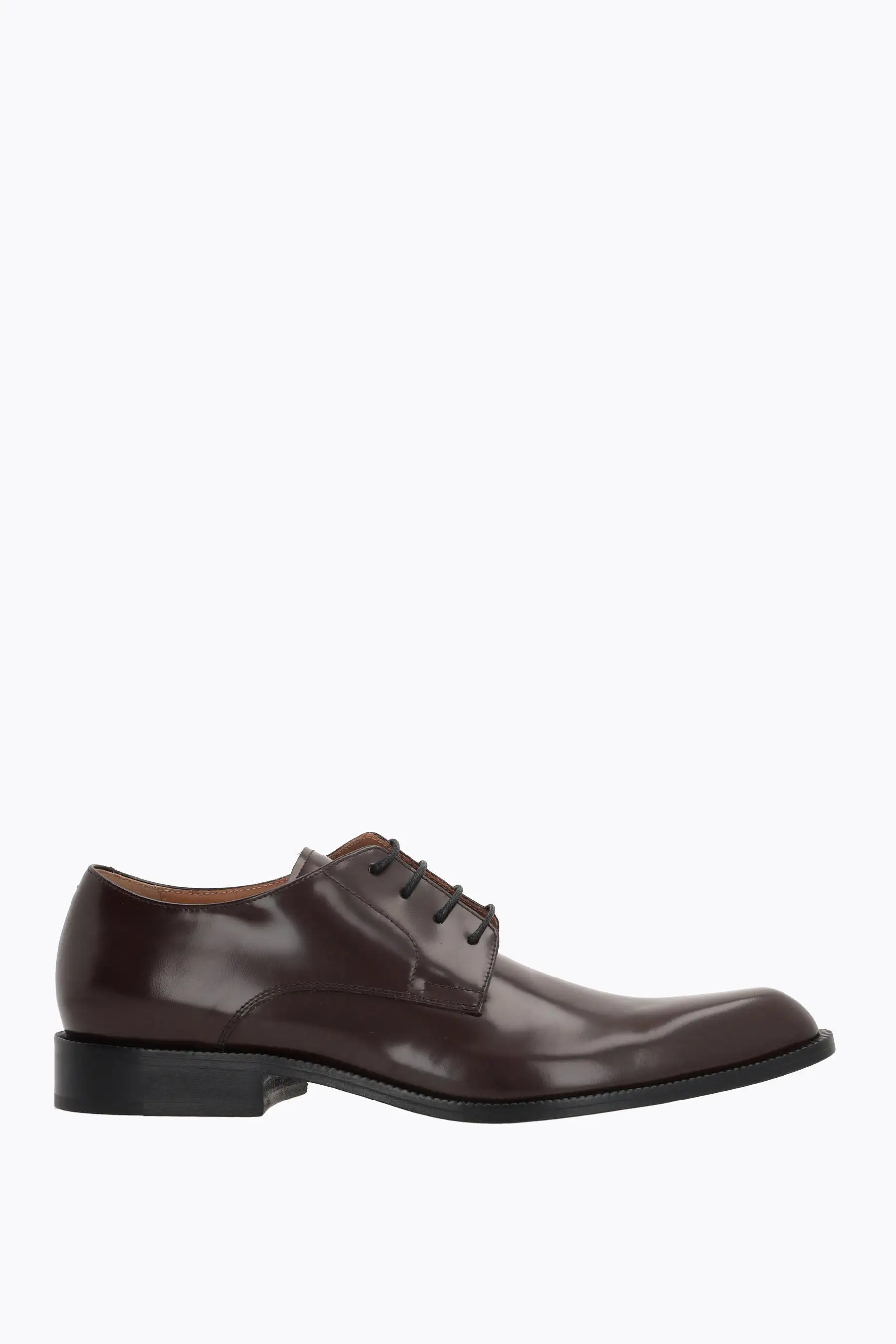 brushed leather derby shoes