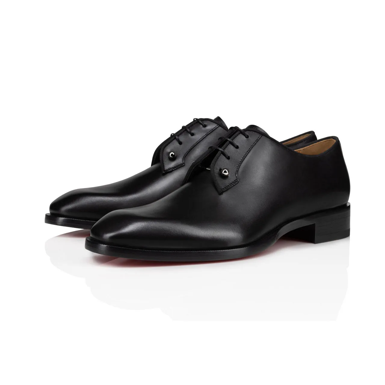 CHRISTIAN LOUBOUTIN Chambeliss Calf Leather Derby Shoes - Red