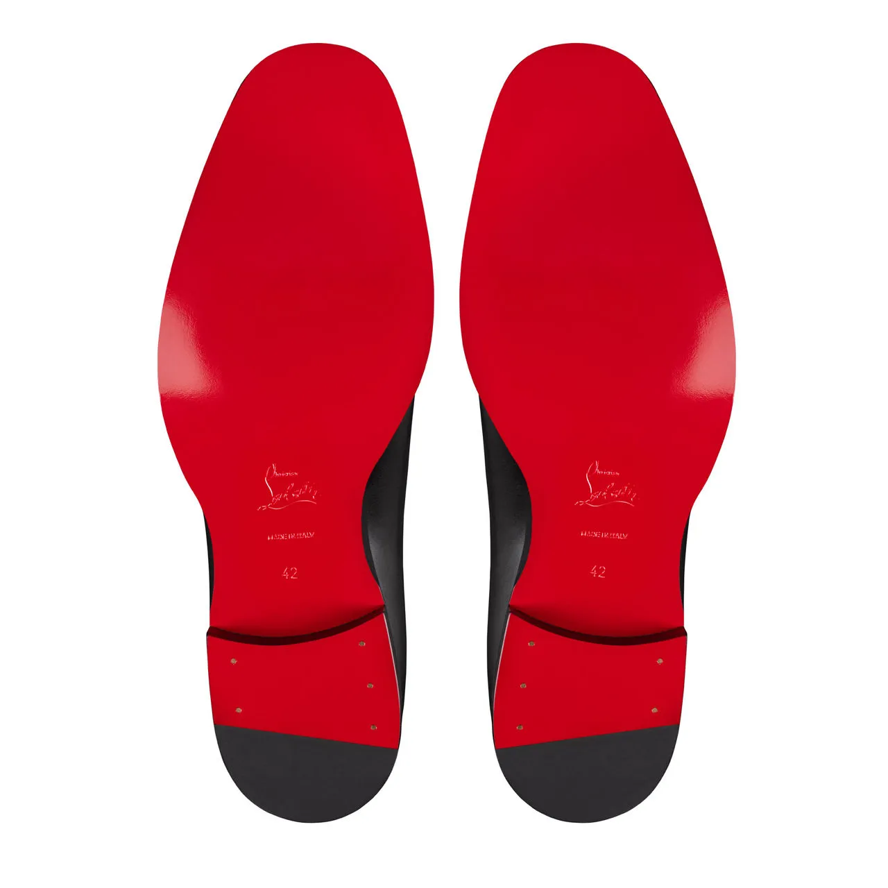 CHRISTIAN LOUBOUTIN Chambeliss Calf Leather Derby Shoes - Red