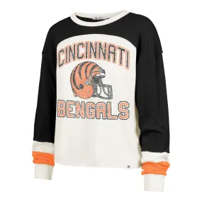 CINCINNATI BENGALS HISTORIC GRIDIRON CURVE '47 TONI LONG SLEEVE TEE WOMENS