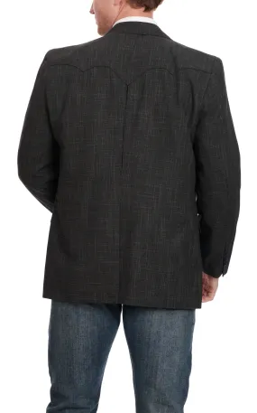 Circle S Men's Charcoal & Grey Accent Sport Coat