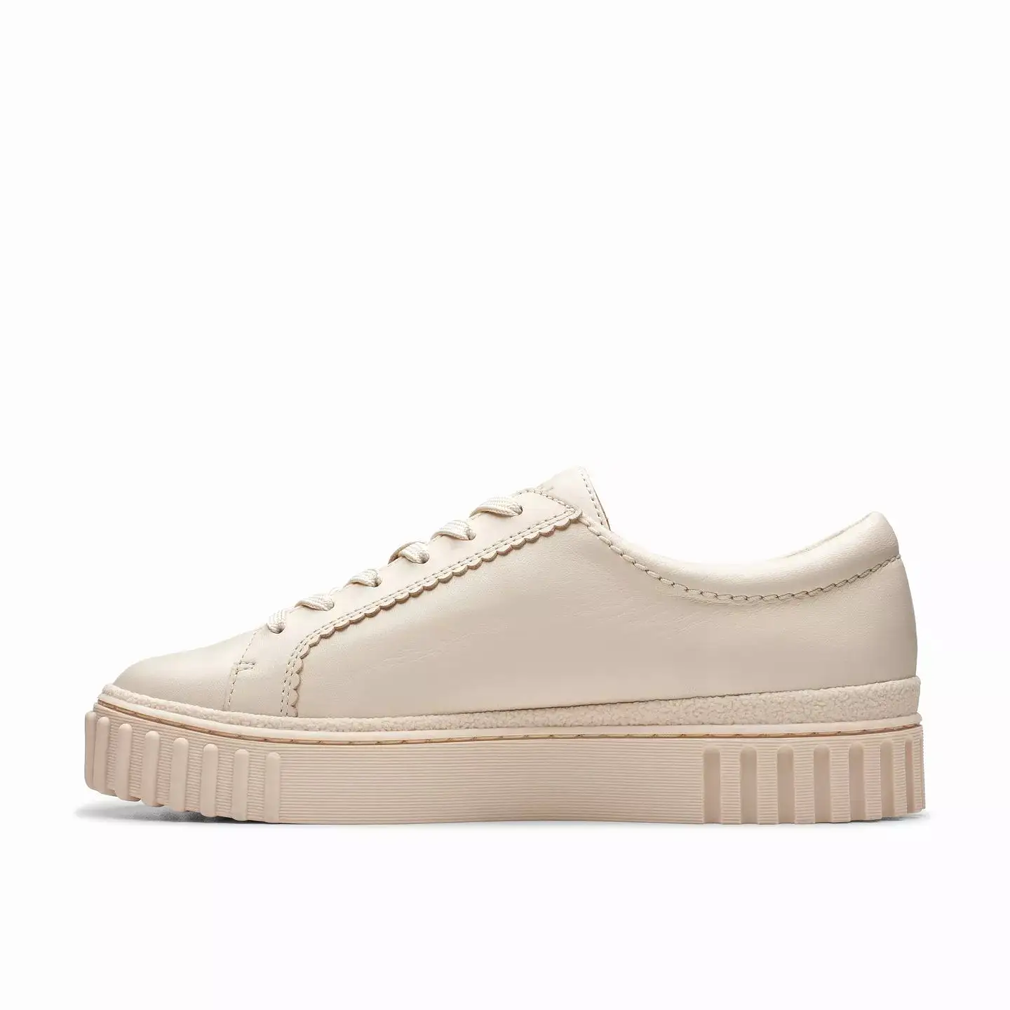 Clarks Mayhill Walk Cream Leather