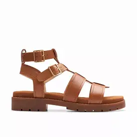 Clarks Orinoco Cove Tan Leather Sandals