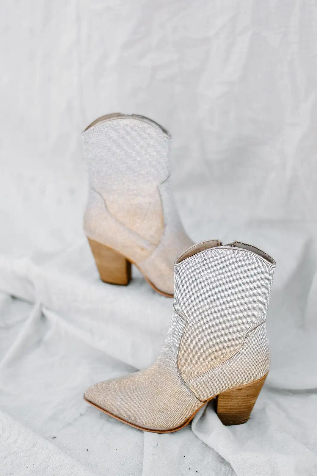 Corkys Gold Ombre Rhinestone Booties