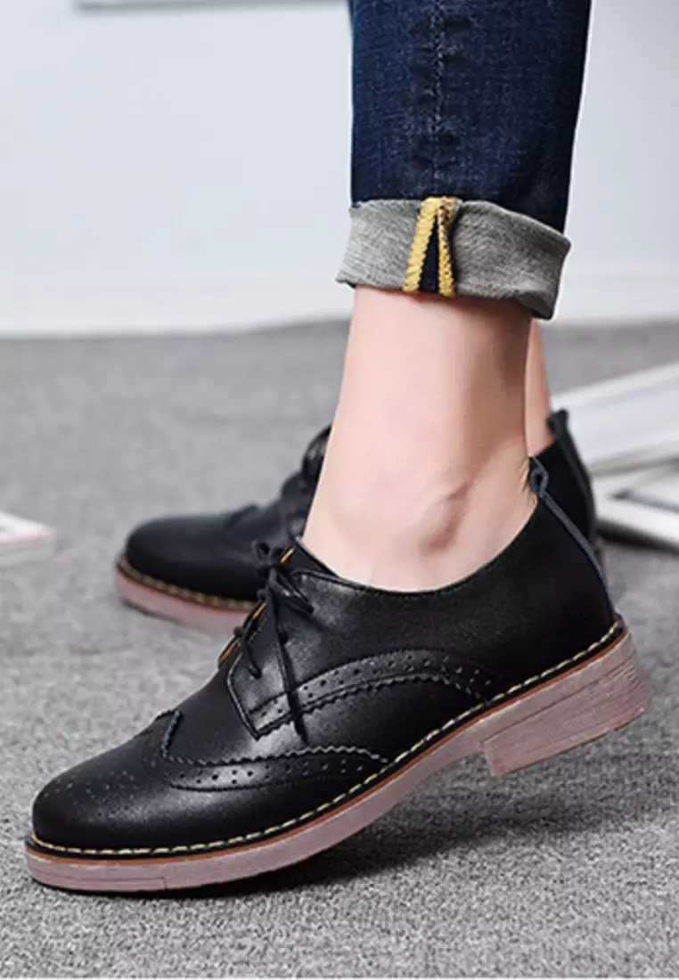 Cow Leather Brogue Shoes VL337