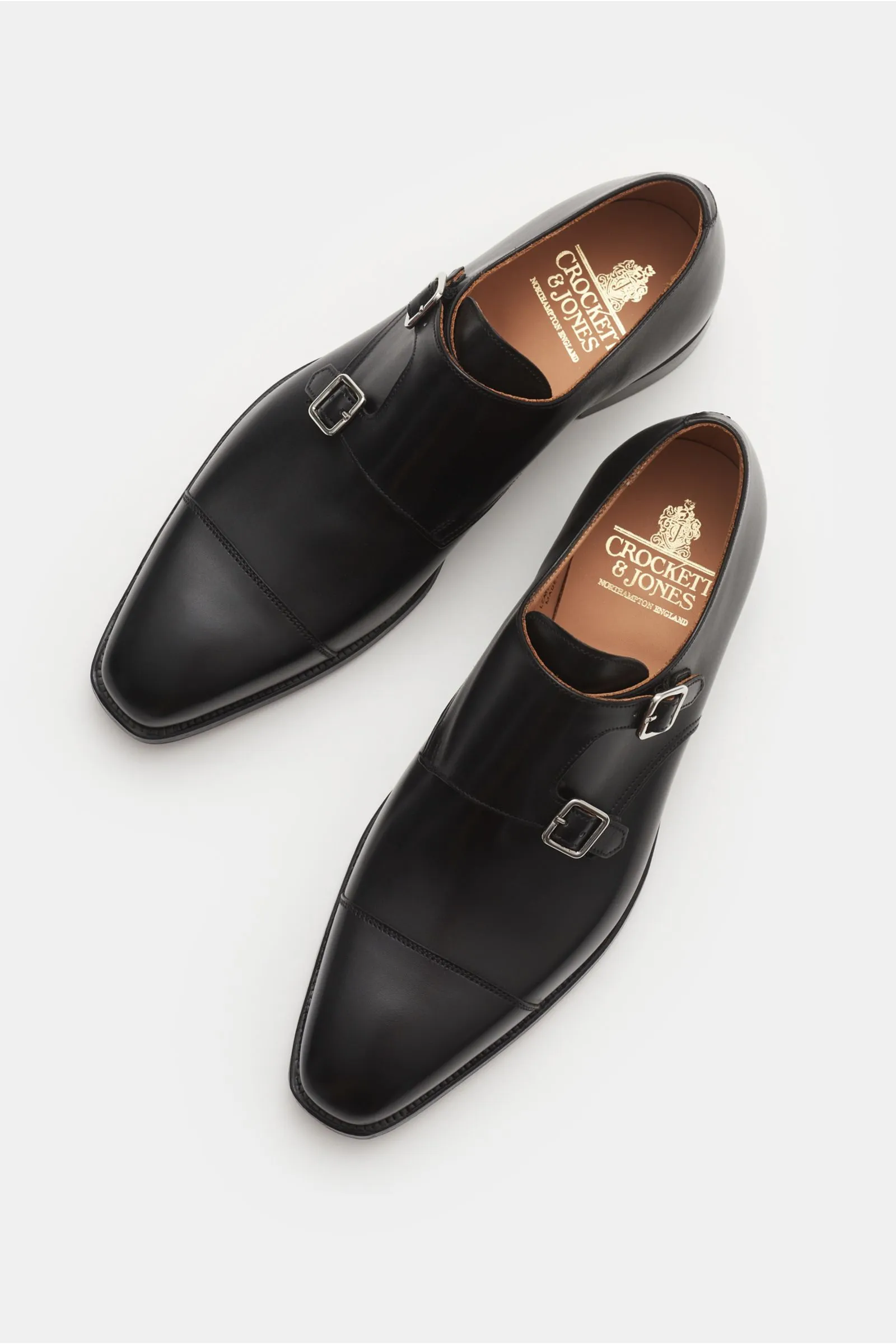 CROCKETT & JONES double monk shoes 'Lowndes' black