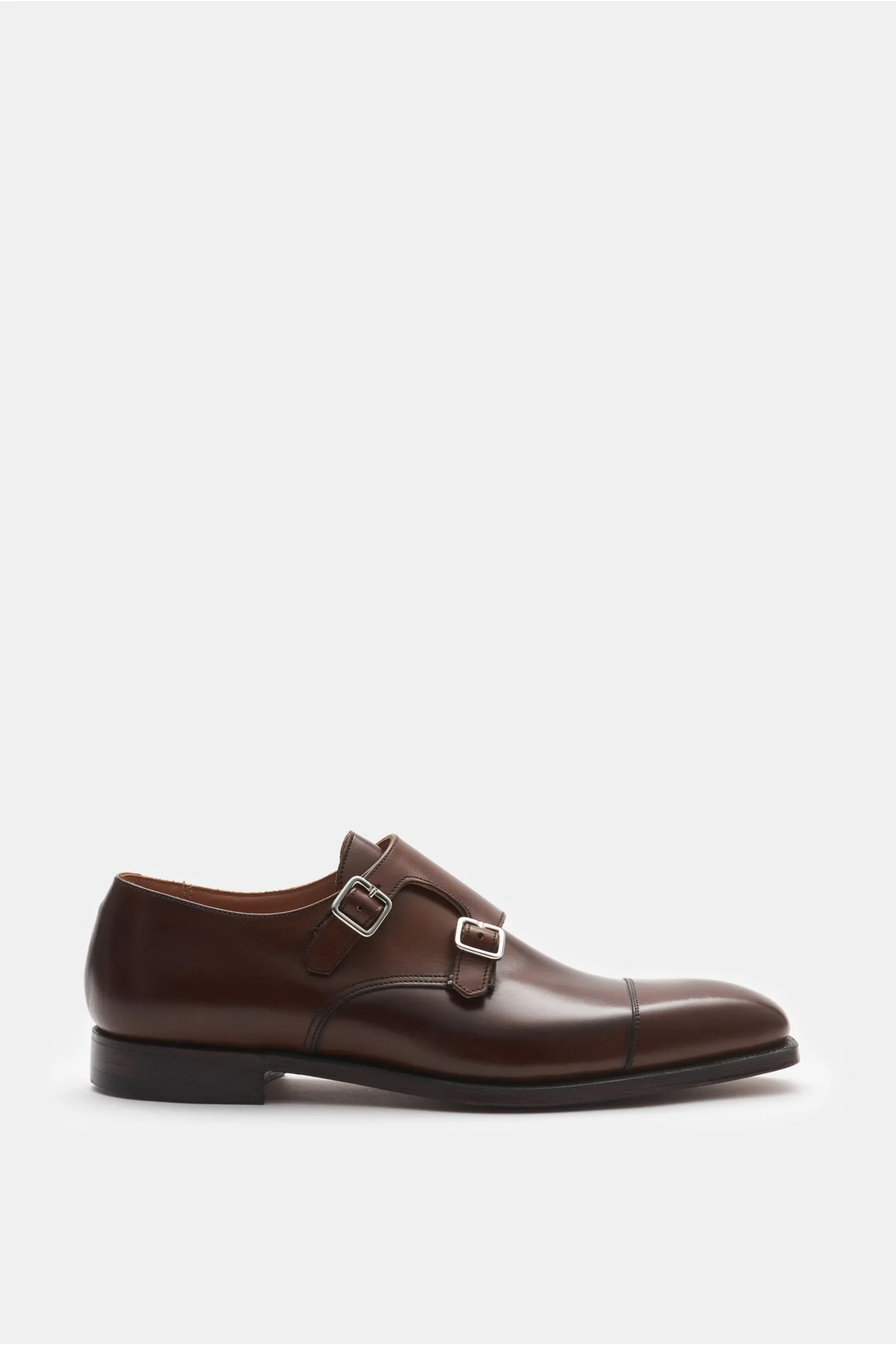 CROCKETT & JONES double monk shoes 'Lowndes' brown