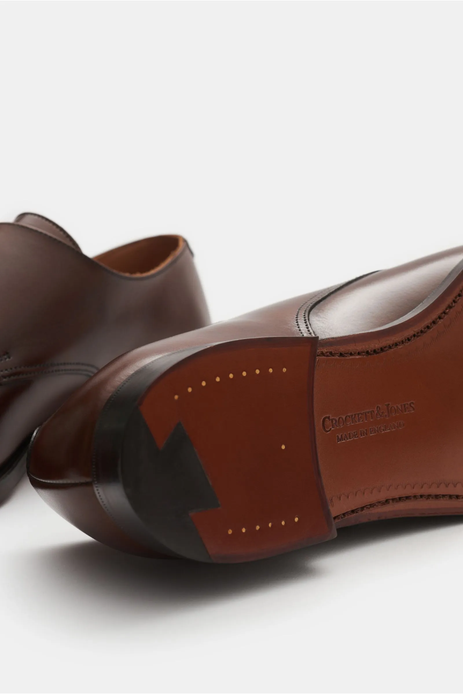 CROCKETT & JONES double monk shoes 'Lowndes' brown