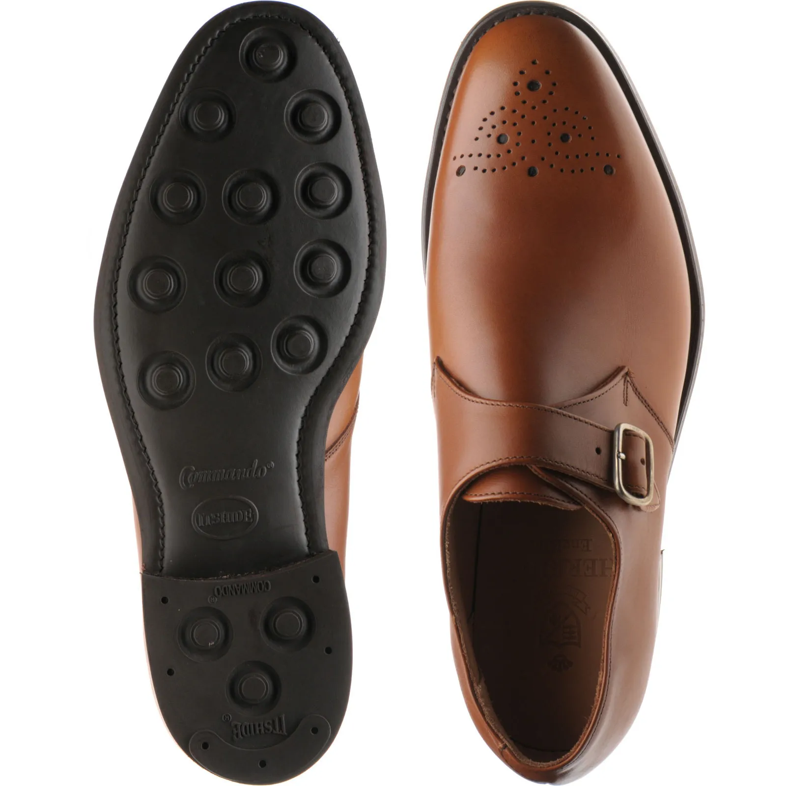 Didsbury rubber-soled monk shoes