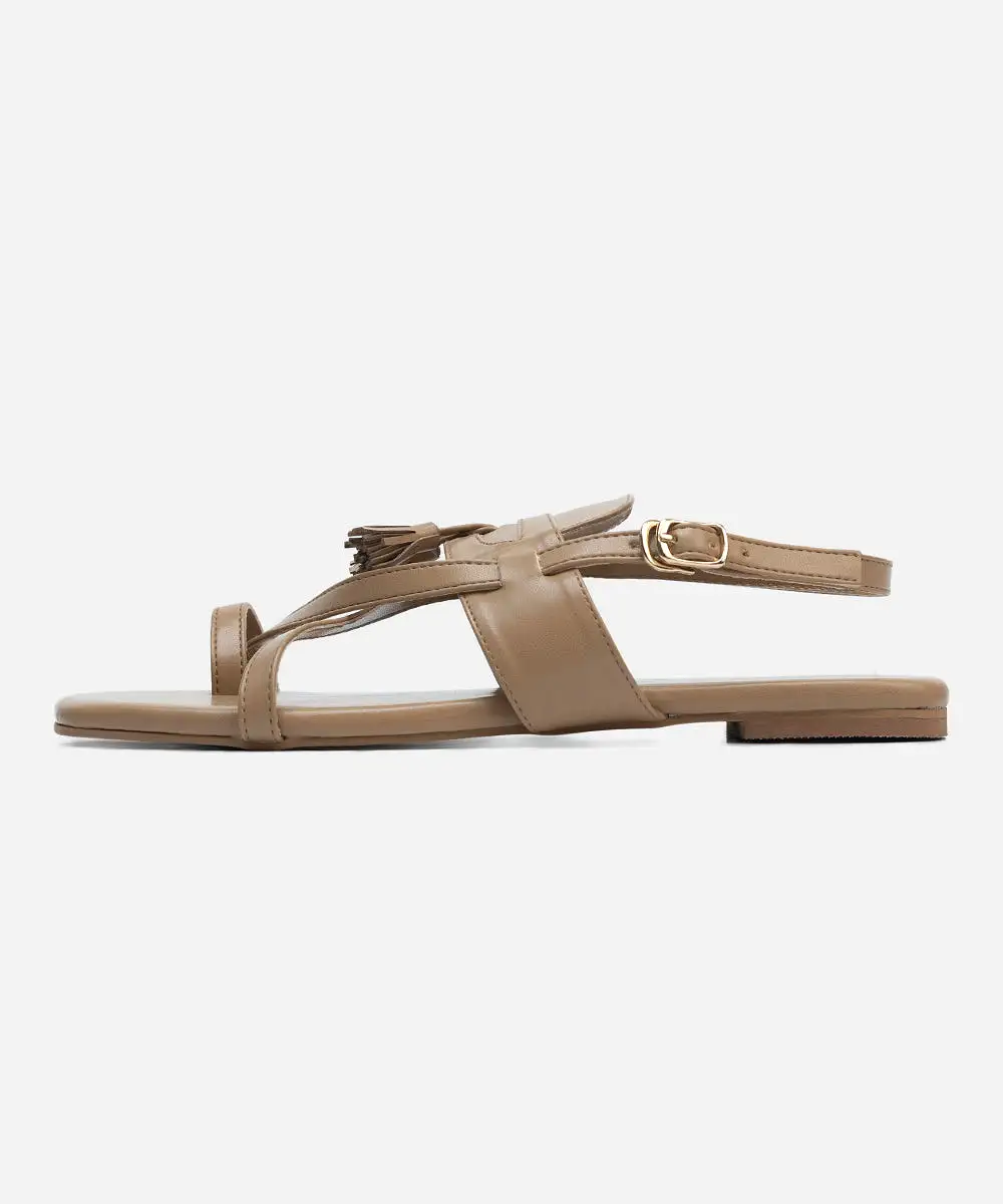 Faux Leather Sandals