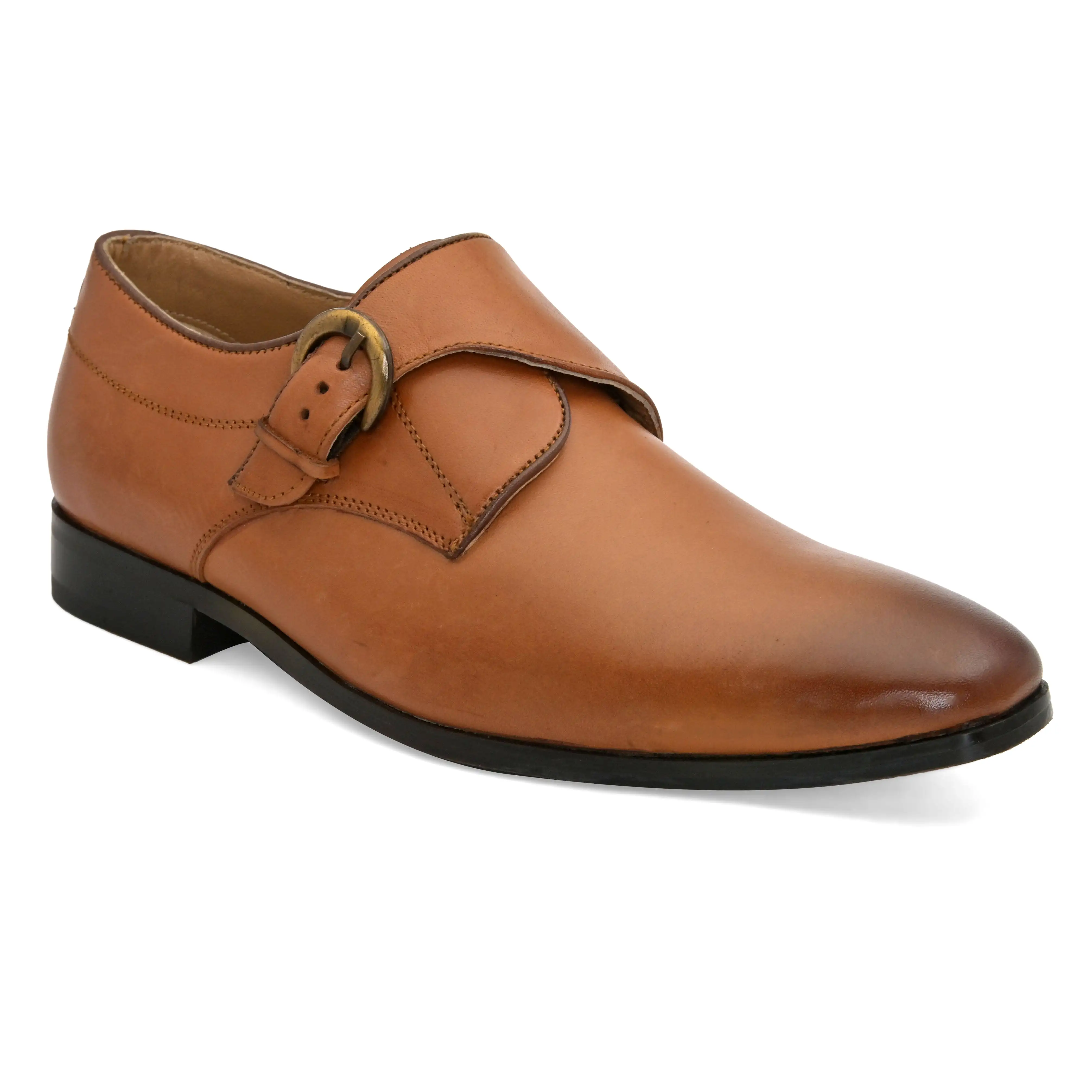 Foreign Tan Monk Shoes