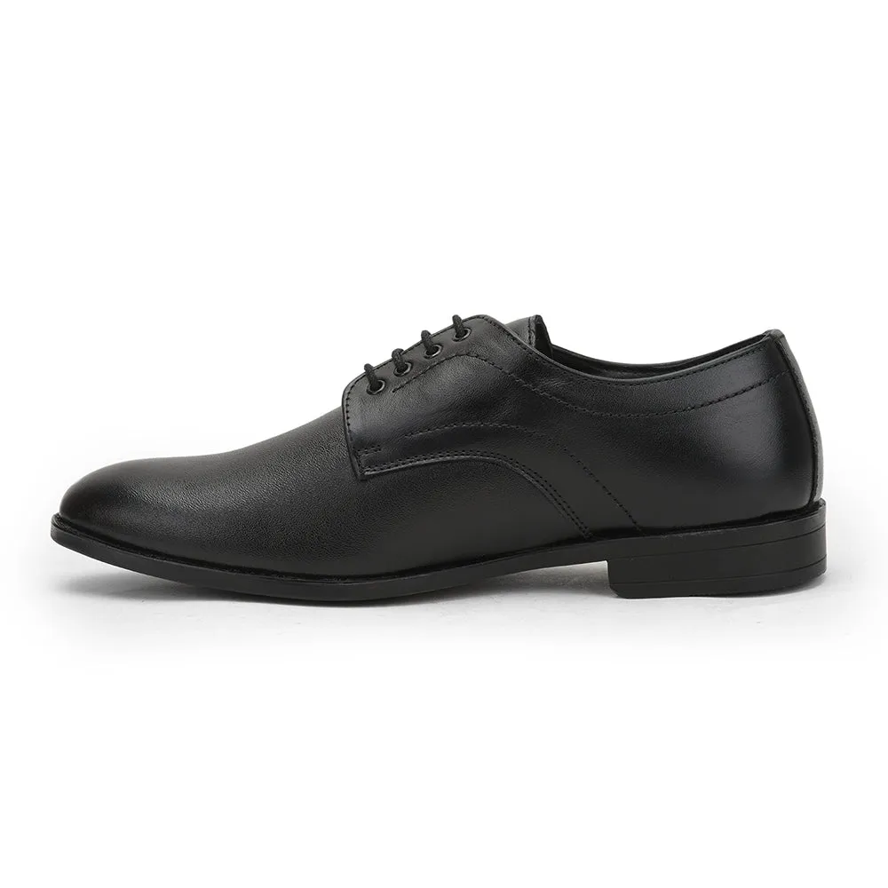 Fortune (Black) Formal Lace Up Derby Shoes For Men HOL-109 By Liberty