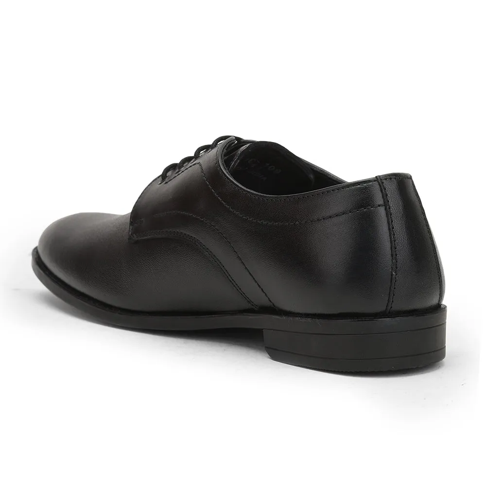 Fortune (Black) Formal Lace Up Derby Shoes For Men HOL-109 By Liberty