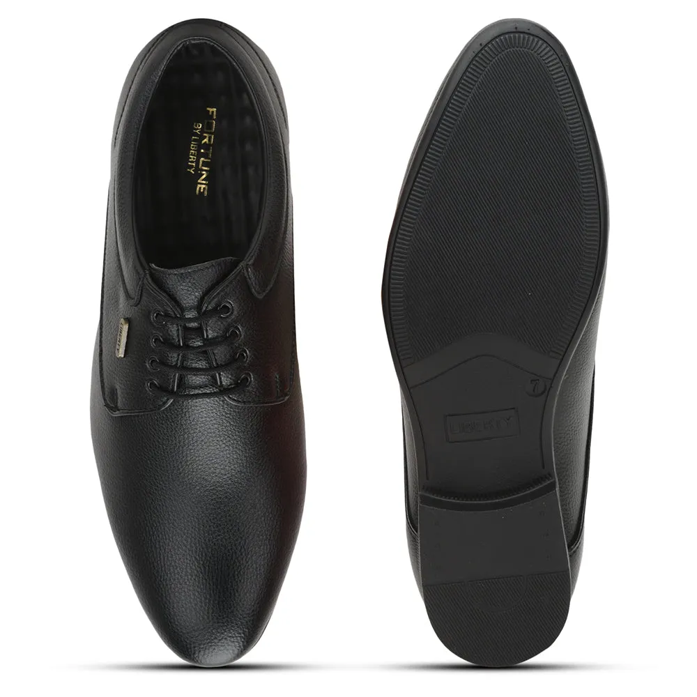 Fortune (Black) Formal Lace Up Derby Shoes For Men HOL-110 By Liberty