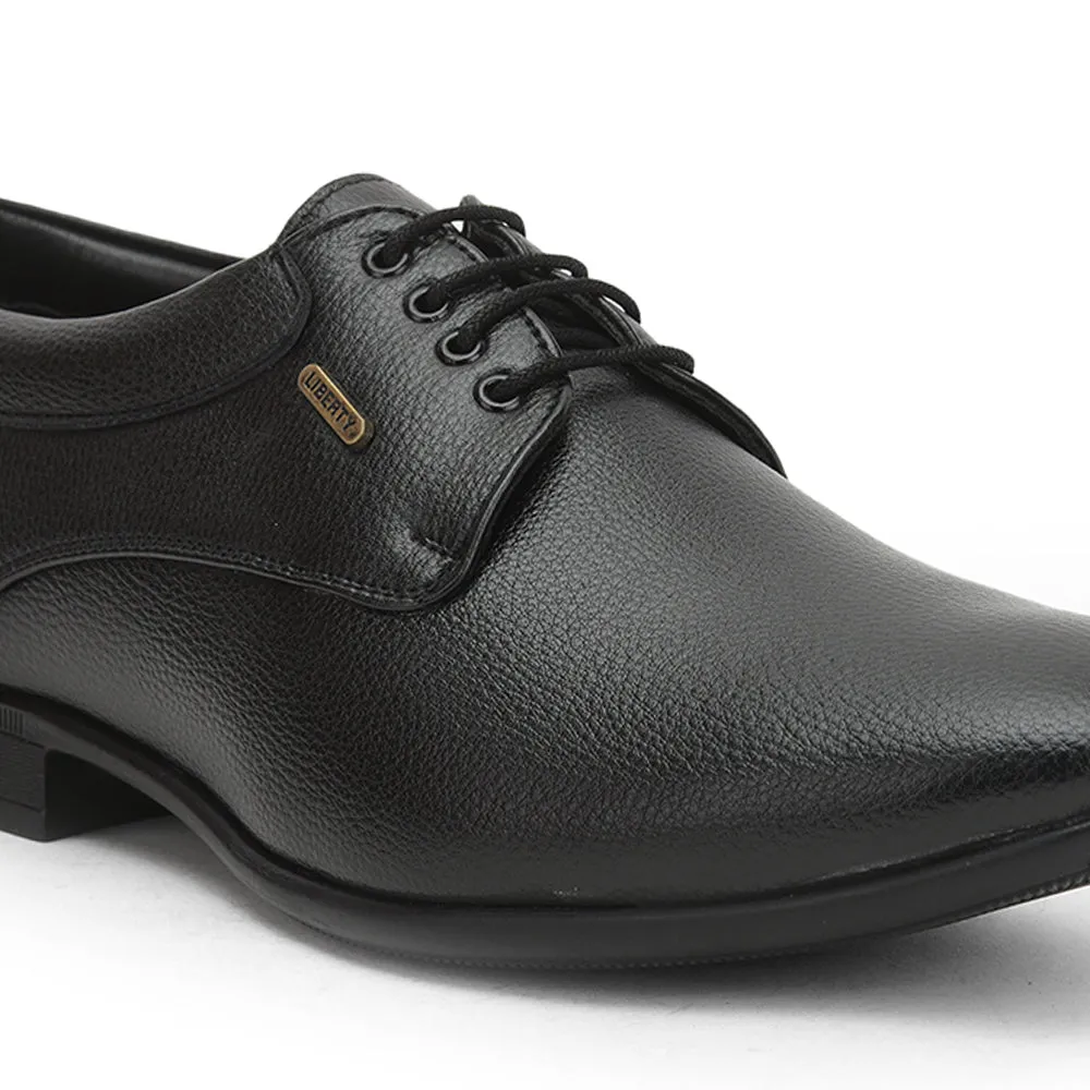 Fortune (Black) Formal Lace Up Derby Shoes For Men HOL-110 By Liberty