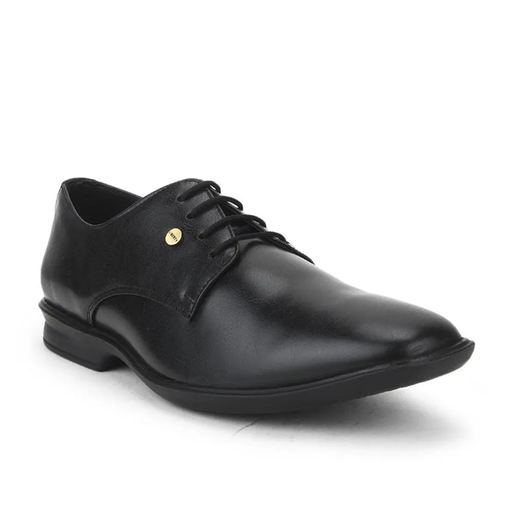 Fortune (Black) Formal Lace Up Derby Shoes For Men Lucio-201 By Liberty