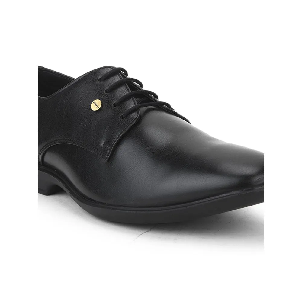 Fortune (Black) Formal Lace Up Derby Shoes For Men Lucio-201 By Liberty