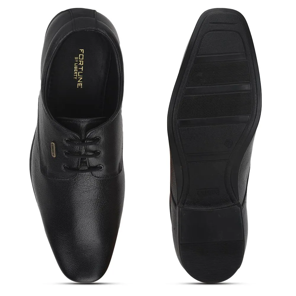 Fortune (Black) Formal Lace Up Derby Shoes For Men Uvl-305 By Liberty