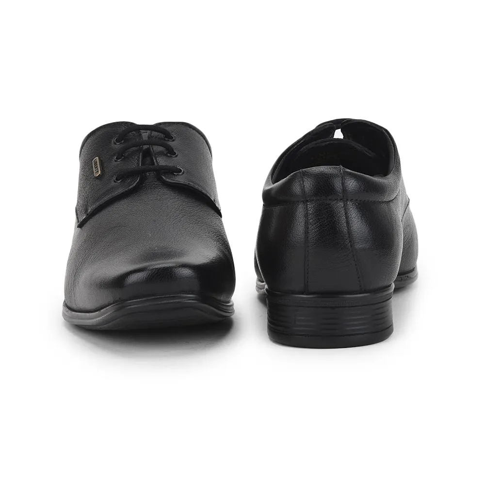 Fortune (Black) Formal Lace Up Derby Shoes For Men Uvl-305 By Liberty