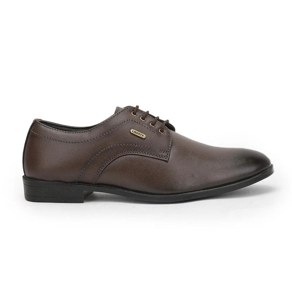 Fortune (Brown) Formal Lace Up Derby Shoes For Men HOL-109 By Liberty