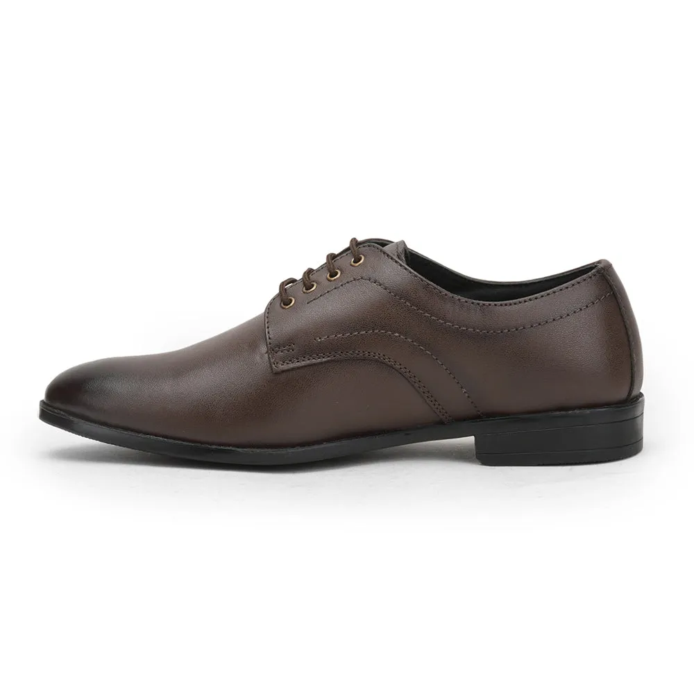 Fortune (Brown) Formal Lace Up Derby Shoes For Men HOL-109 By Liberty