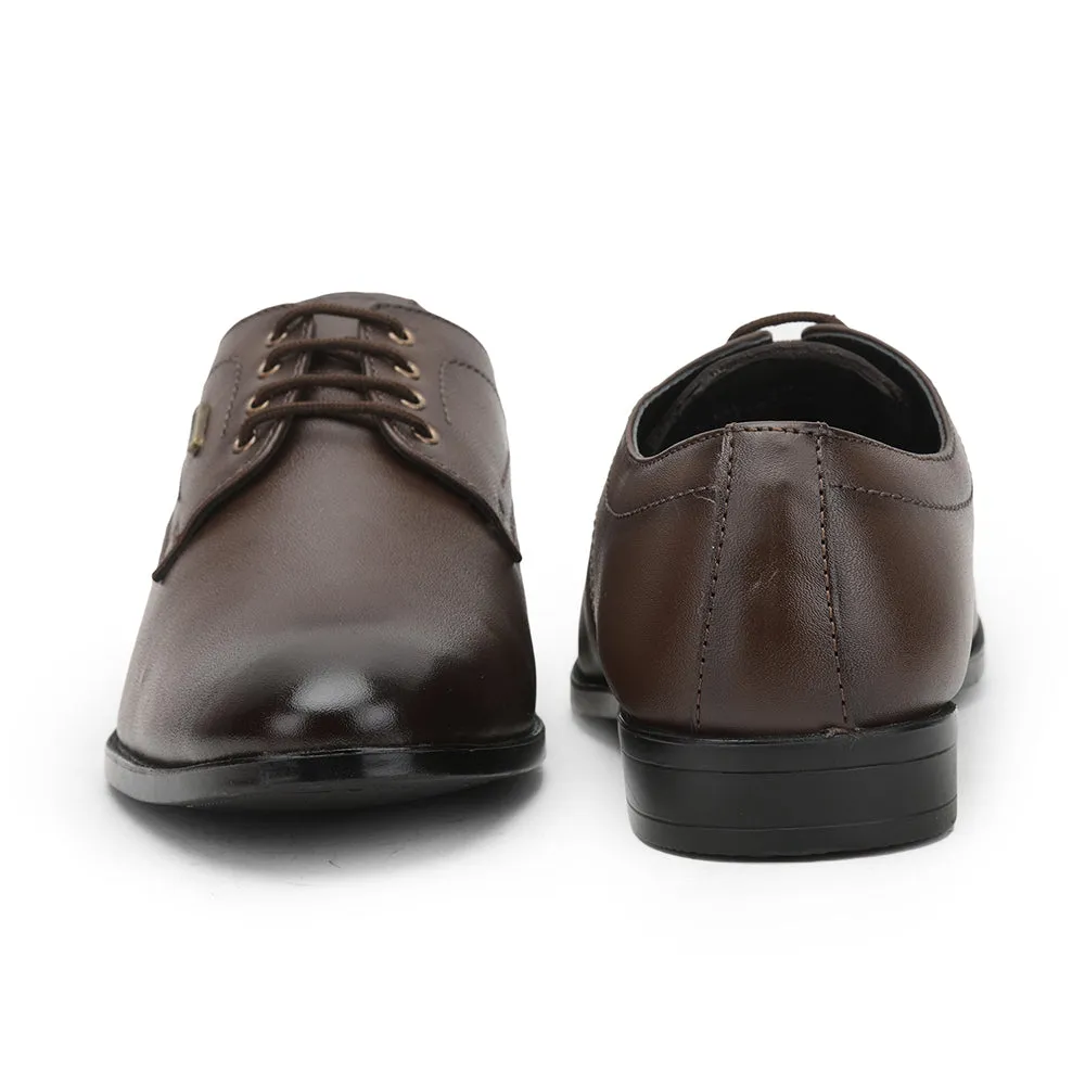 Fortune (Brown) Formal Lace Up Derby Shoes For Men HOL-109 By Liberty