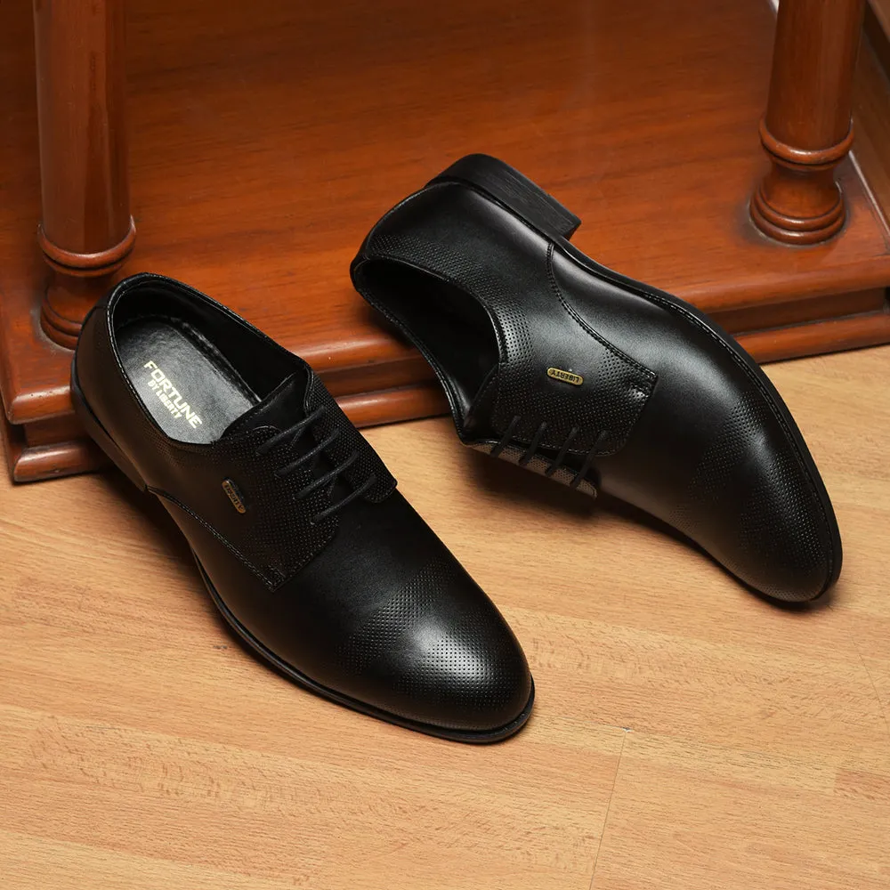 Fortune Lacing Black Formal Shoes For Men JPL-284 By Liberty