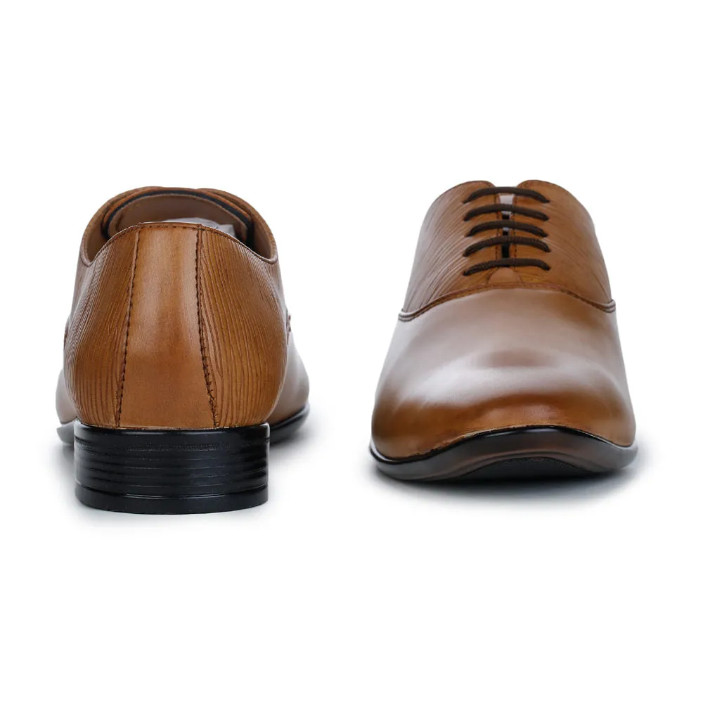 Fortune (Tan) Derby Shoes For Men FDY-109 By Liberty