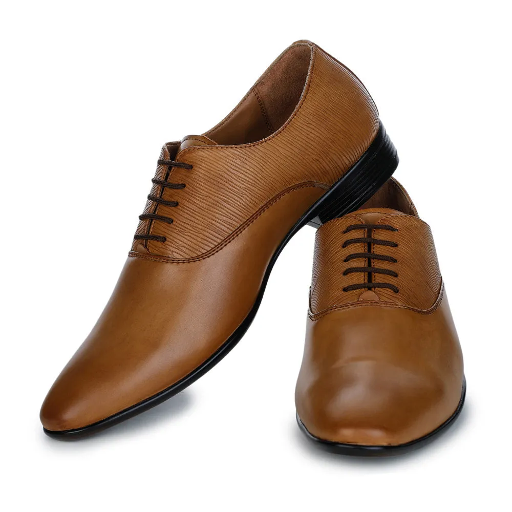 Fortune (Tan) Derby Shoes For Men FDY-109 By Liberty