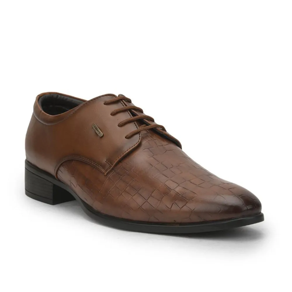 Fortune (Tan) Formal Lace Up Derby Shoes For Men JPL-244 By Liberty