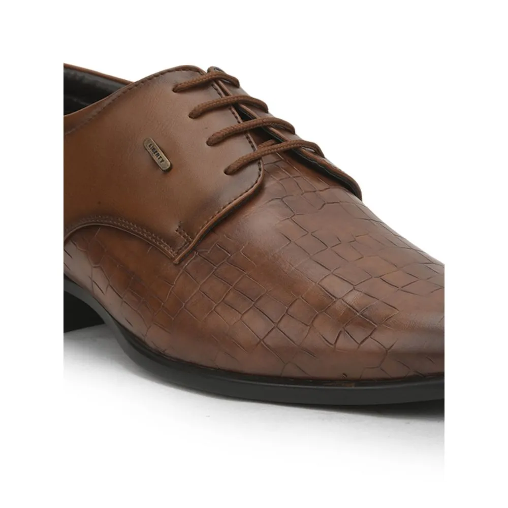 Fortune (Tan) Formal Lace Up Derby Shoes For Men JPL-244 By Liberty