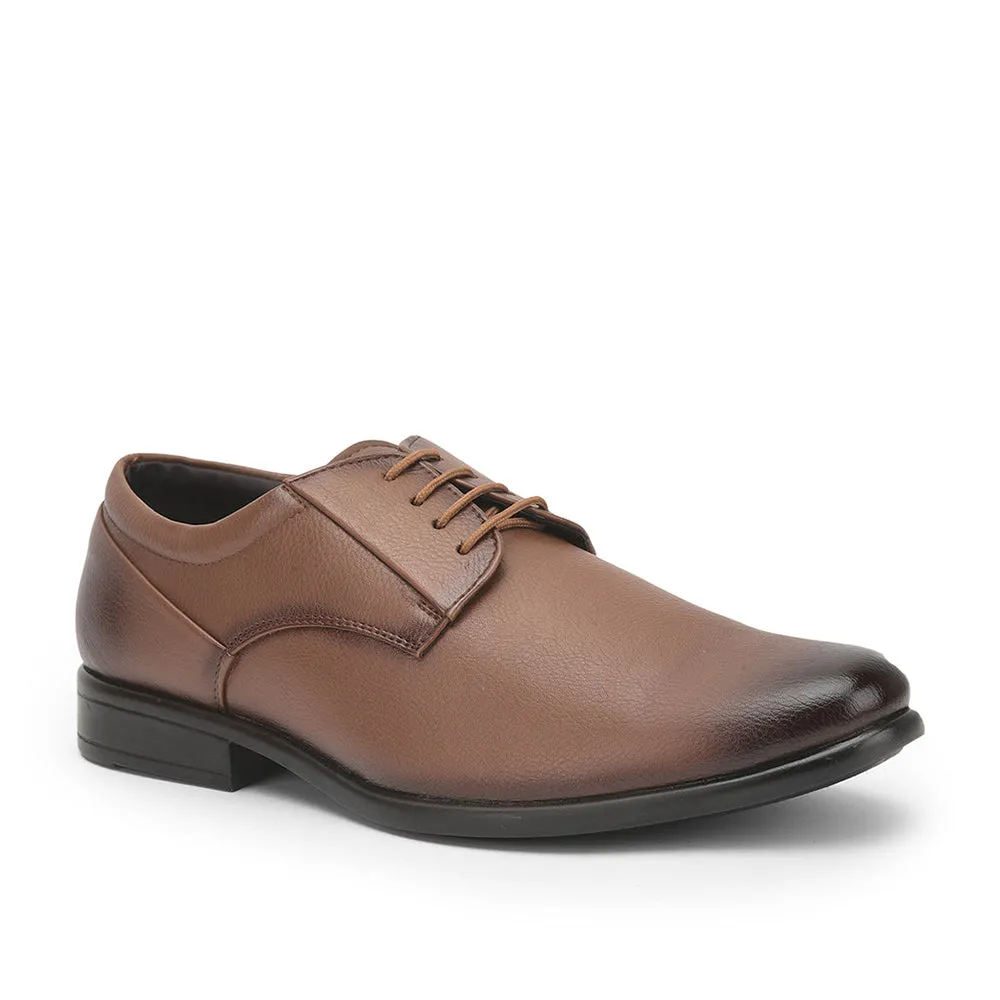 Fortune (Tan) Formal Lace Up Derby Shoes For Men VCL-3 By Liberty