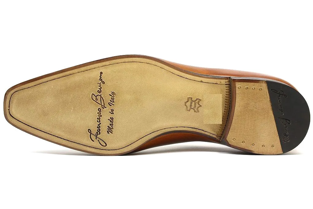 Francesco Benigno Italian Derby Shoes - Honey