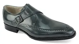 Giovanni Amato Grey Leather Shoes