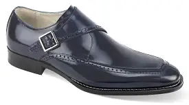 Giovanni Amato Navy Leather Shoes