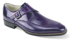 Giovanni Amato Purple Leather Shoes