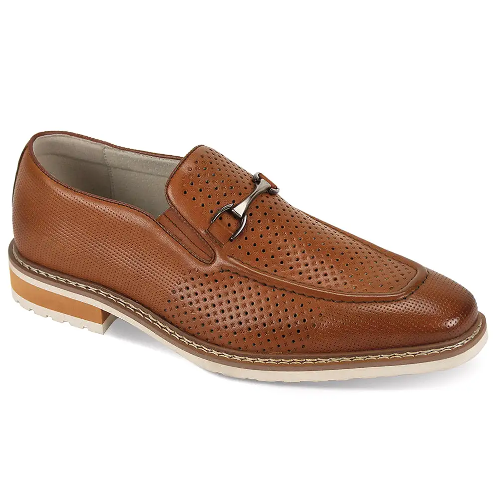 Giovanni Ferari Tan Leather Shoes