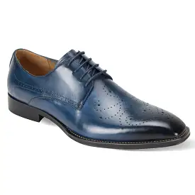 Giovanni Joel Blue Leather Shoes